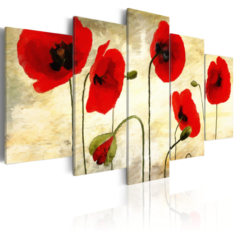 Canvas Art Print Dreamy poppies 55707 additionalImage 2