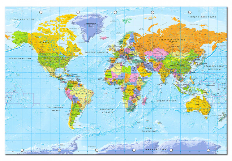 Cork Pinboard World Map: Orbis Terrarum [Cork Map - Polish Text] 106517 additionalImage 2