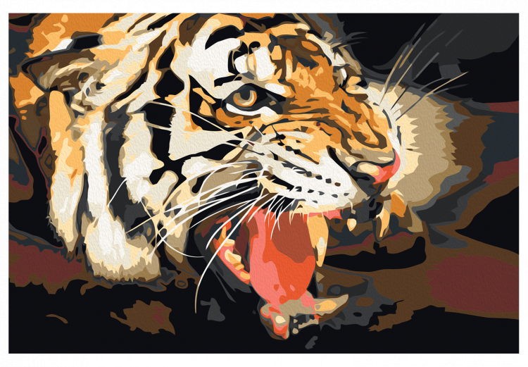 Paint by Number Kit Tiger Roar 107317 additionalImage 7