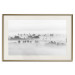 Poster Dense fog - black and white landscape overlooking misty treetops 114917 additionalThumb 19