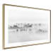 Poster Dense fog - black and white landscape overlooking misty treetops 114917 additionalThumb 8