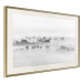 Poster Dense fog - black and white landscape overlooking misty treetops 114917 additionalThumb 2