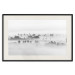 Poster Dense fog - black and white landscape overlooking misty treetops 114917 additionalThumb 18
