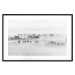 Poster Dense fog - black and white landscape overlooking misty treetops 114917 additionalThumb 17