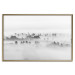 Poster Dense fog - black and white landscape overlooking misty treetops 114917 additionalThumb 20