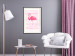 Wall Poster Flamingo and Stripes - composition with a pink bird on a background of horizontal stripes 115317 additionalThumb 22