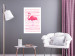 Wall Poster Flamingo and Stripes - composition with a pink bird on a background of horizontal stripes 115317 additionalThumb 17