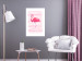 Wall Poster Flamingo and Stripes - composition with a pink bird on a background of horizontal stripes 115317 additionalThumb 4