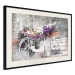 Wall Poster Flowery Bicycle - colorful composition on a retro-style staircase background 116417 additionalThumb 3