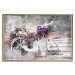 Wall Poster Flowery Bicycle - colorful composition on a retro-style staircase background 116417 additionalThumb 18