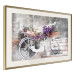 Wall Poster Flowery Bicycle - colorful composition on a retro-style staircase background 116417 additionalThumb 2
