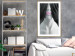Wall Poster Mannequin - black and white abstraction with a woman's face with pink lips 117017 additionalThumb 13