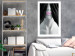 Wall Poster Mannequin - black and white abstraction with a woman's face with pink lips 117017 additionalThumb 4