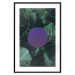 Poster Botanical Abstraction - circle in geometric pattern on background of large leaves 117217 additionalThumb 16