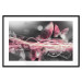 Poster Flame of Butterflies - radiant abstraction with silver and pink insects 118417 additionalThumb 17
