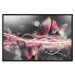 Poster Flame of Butterflies - radiant abstraction with silver and pink insects 118417 additionalThumb 24