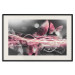 Poster Flame of Butterflies - radiant abstraction with silver and pink insects 118417 additionalThumb 18