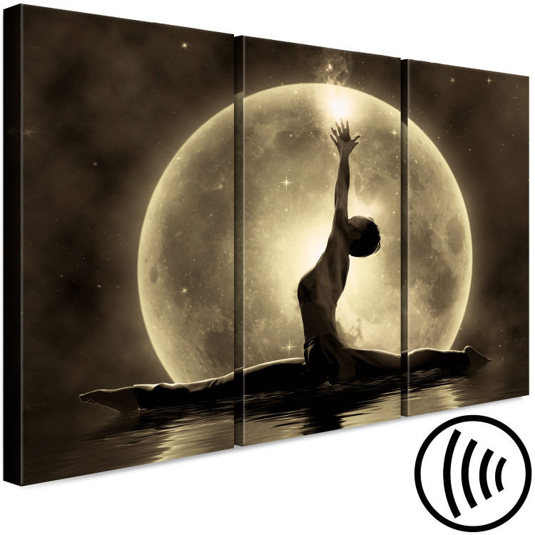 Canvas Lunar dance - a ballerina theme against the background with moon 122917 additionalImage 6