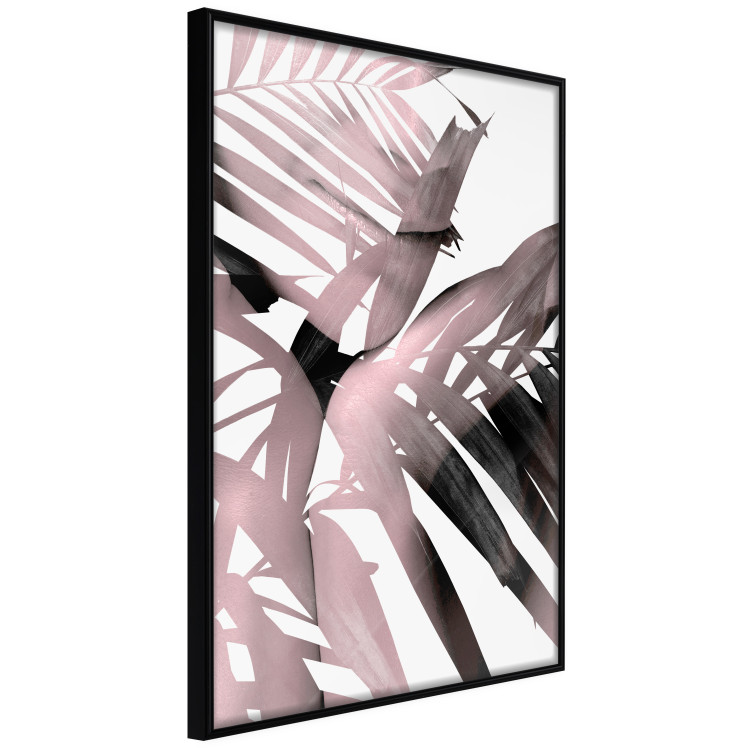 Poster Sensual Words - brown palm leaves with bright highlights on white background 123517 additionalImage 12