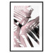 Poster Sensual Words - brown palm leaves with bright highlights on white background 123517 additionalThumb 27