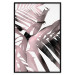 Poster Sensual Words - brown palm leaves with bright highlights on white background 123517 additionalThumb 18