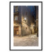 Wall Poster Charming Alley - illuminated architecture of stone buildings at night 123617 additionalThumb 15