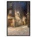 Wall Poster Charming Alley - illuminated architecture of stone buildings at night 123617 additionalThumb 18