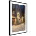 Wall Poster Charming Alley - illuminated architecture of stone buildings at night 123617 additionalThumb 8
