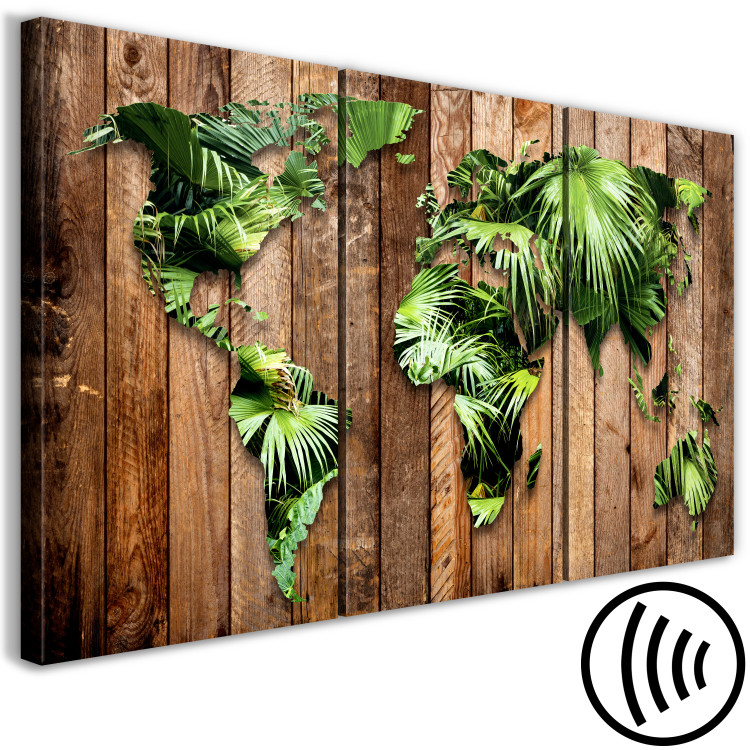 Canvas Art Print Jungle of the World (3 Parts) 125117 additionalImage 6