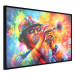 Poster Trumpeter - abstract colorful man playing music on trumpet 127817 additionalThumb 11