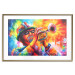 Poster Trumpeter - abstract colorful man playing music on trumpet 127817 additionalThumb 14