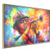 Poster Trumpeter - abstract colorful man playing music on trumpet 127817 additionalThumb 12