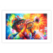 Poster Trumpeter - abstract colorful man playing music on trumpet 127817 additionalThumb 19