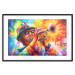 Poster Trumpeter - abstract colorful man playing music on trumpet 127817 additionalThumb 15