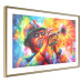 Poster Trumpeter - abstract colorful man playing music on trumpet 127817 additionalThumb 7