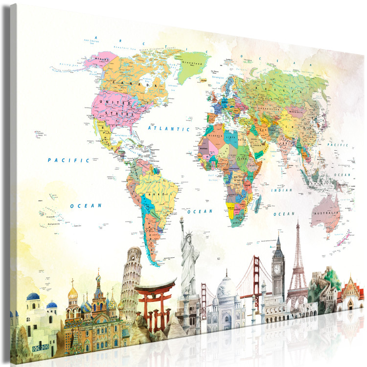 Large canvas print Wonders of the World [Large Format] 128617 additionalImage 2