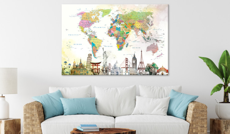 Large canvas print Wonders of the World [Large Format] 128617 additionalImage 5