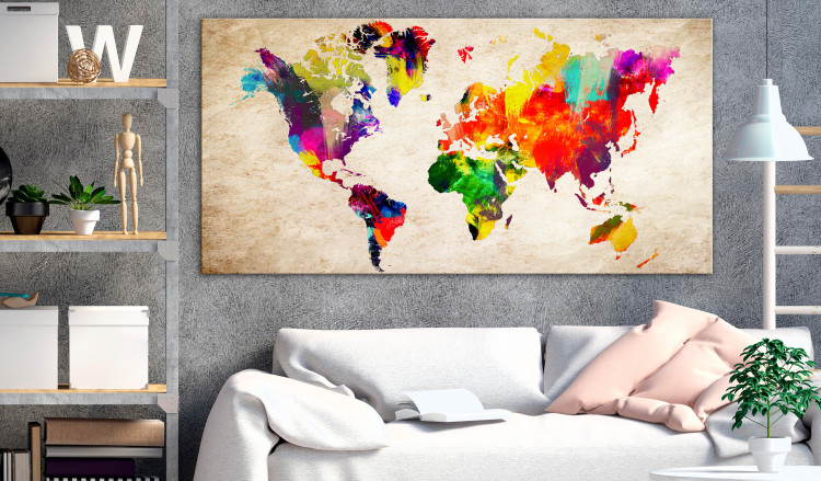 Large canvas print World in Watercolours II [Large Format] 128717 additionalImage 5