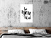 Wall Poster Be-you-tiful - simple black and white composition with English quotes 128917 additionalThumb 3