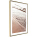 Poster September Rhythm - beach and sea landscape with sepia waves 129717 additionalThumb 7
