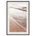Poster September Rhythm - beach and sea landscape with sepia waves 129717 additionalThumb 19