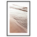 Poster September Rhythm - beach and sea landscape with sepia waves 129717 additionalThumb 17