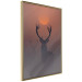 Wall Poster Deer in the Mist - animal against a sunset backdrop during mist 129917 additionalThumb 3