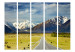 Room Divider Southern Alps (5-piece) - landscape of asphalt road against mountain backdrop 132917 additionalThumb 3