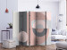 Room Divider Screen Geometric Abstraction (Pink) II (5-piece) - cheerful colorful background 133217 additionalThumb 2