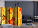Folding Screen Citrus Fruits II (5-piece) - pattern in orange tropical fruits 133317 additionalThumb 4