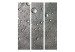 Room Divider Screen Steel Surface with Water Drops (3-piece) - gray composition 133417 additionalThumb 3