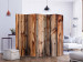 Room Divider Wooden Chamber II (5-piece) - simple composition in brown boards 133517 additionalThumb 2