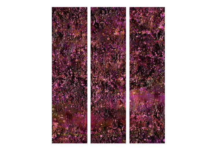 Room Divider Screen Pink Treasure - texture with purple flowers in abstract motif 133617 additionalImage 3