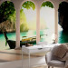Photo Wallpaper Rocky Bay - rocks rising from the sea behind white arcades 134417 additionalThumb 4